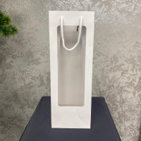 Şık Pencereli Karton Çiçek Çantası - 23111 -